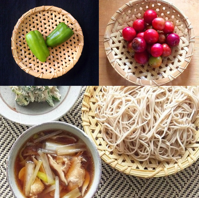 竹の六寸皿(鉄線編み 蕎麦ざる) | 竹かごの店 かご屋 by 有製咲処